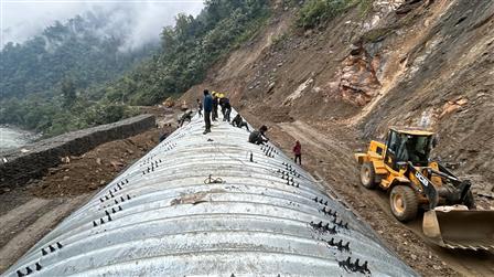 Glimpses of the Project Arunank (BRO) Celebrates 18th Raising Day at Naharlagun, in Arunachal Pradesh on October 24, 2025.