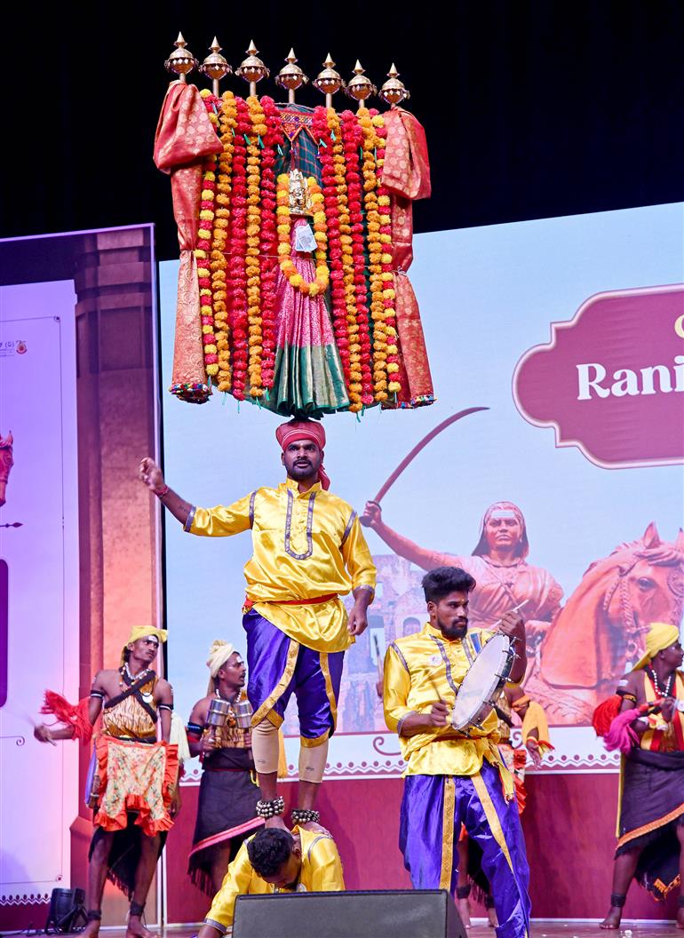 Glimpses of the program organized on the 200th anniversary of the historic victory in the Kittur War of Rani Chennamma at Siri Fort Auditorium, in New Delhi on October 24, 2025. The Union Minister of Culture and Tourism, Shri Gajendra Singh Shekhawat graced the event.
