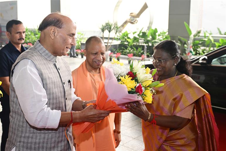 The President of India, Smt Droupadi Murmu at the inauguration of Yashoda Medicity at Indirapuram, Ghaziabad, in Uttar Pradesh on October 26, 2025.