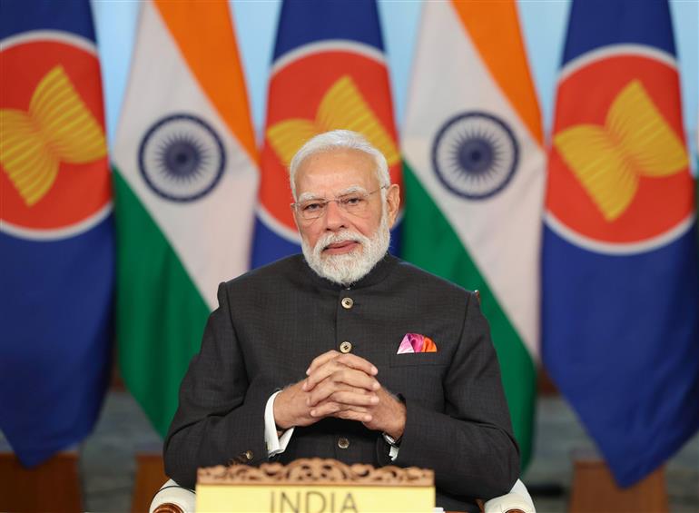 PM addressing the 22nd ASEAN Summit 2025 via video conferencing on October 26, 2025.