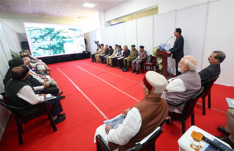 PM held a review meeting at Kangra, in Himachal Pradesh on September 09, 2025.