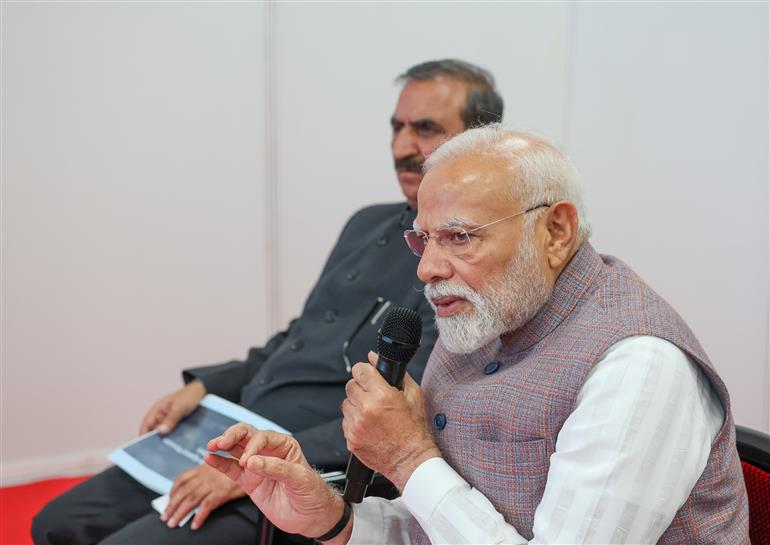 PM held a review meeting at Kangra, in Himachal Pradesh on September 09, 2025.