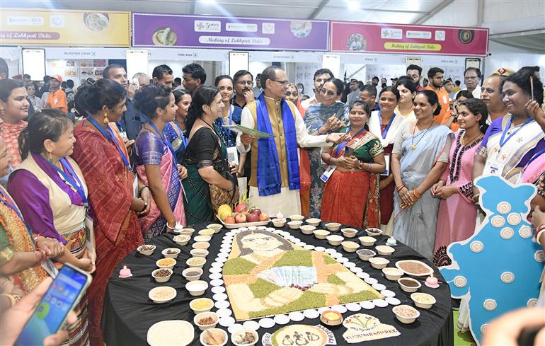 The Union Minister of Agriculture and Farmers Welfare and Rural Development, Shri Shivraj Singh Chouhan at the inauguration of Saras Aajeevika Mela 2025, in New Delhi on September 09, 2025.