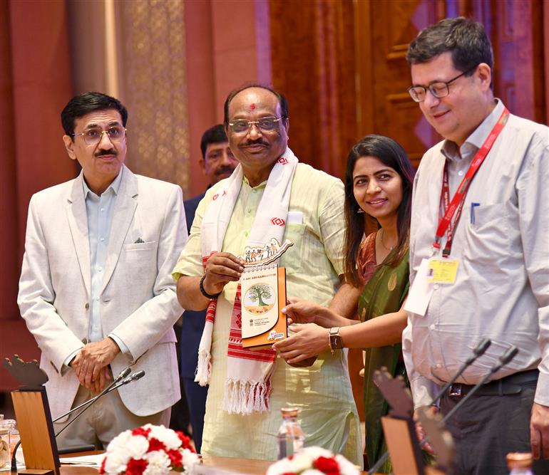 The Minister of State for Tribal Affairs, Shri Durgadas Uikey attends the Two-day National Conference on Adi Karmayogi Abhiyan, in New Delhi on September 10, 2025.
