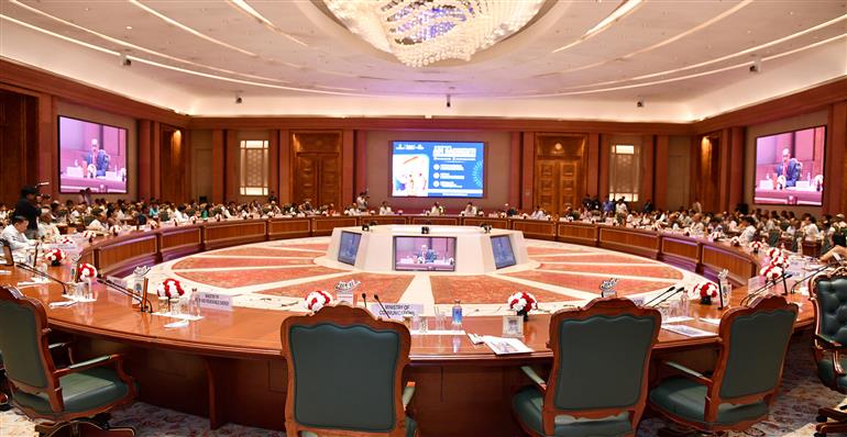 The Minister of State for Tribal Affairs, Shri Durgadas Uikey attends the Two-day National Conference on Adi Karmayogi Abhiyan, in New Delhi on September 10, 2025.