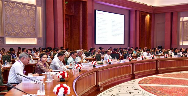 The Minister of State for Tribal Affairs, Shri Durgadas Uikey attends the Two-day National Conference on Adi Karmayogi Abhiyan, in New Delhi on September 10, 2025.