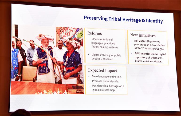 The Minister of State for Tribal Affairs, Shri Durgadas Uikey attends the Two-day National Conference on Adi Karmayogi Abhiyan, in New Delhi on September 10, 2025.