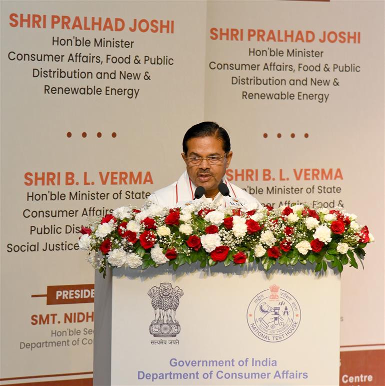 The Minister of State for Consumer Affairs, Food and Public Distribution and Social Justice and Empowerment, Shri B. L. Verma addressing at the 114th Foundation Year Celebrations of National Test House (NTH) in New Delhi, on September 10, 2025.
