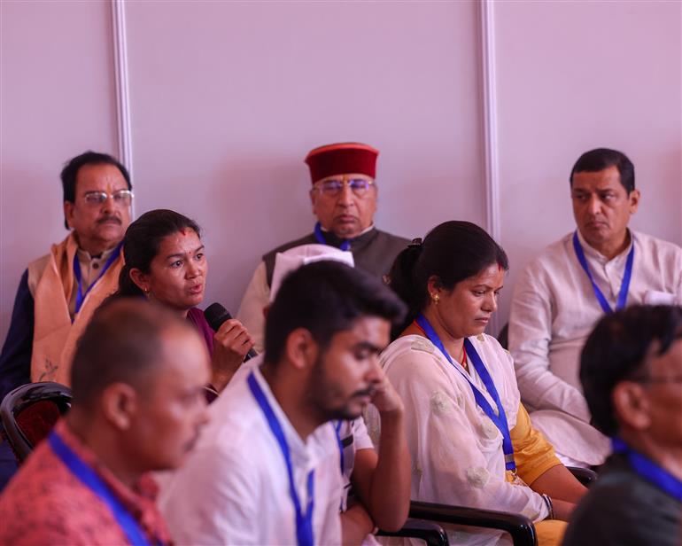 PM interacting with Flood affected-families, in Uttarakhand on September 11, 2025.