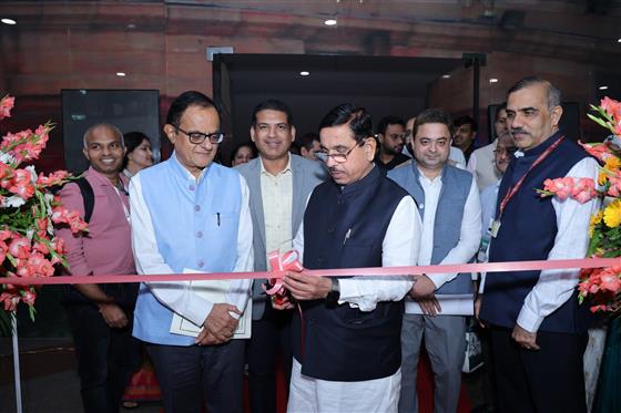  The Union Minister of Consumer Affairs, Food & Public Distribution and New & Renewable Engergy, Shri Pralhad Joshi at the First R&D Conference on Green Hydrogen 2025, in New Delhi on September 11, 2025.