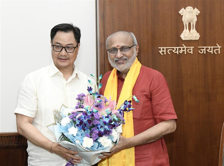 The Vice-President of India, Shri C. P. Radhakrishnan, assumes charge as Chairman of the Rajya Sabha, at Parliament House, in New Delhi on September 12, 2025.
