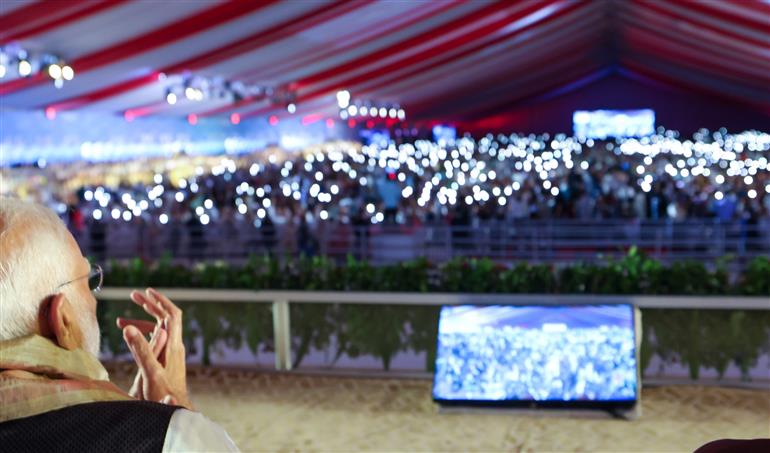 PM participates in the celebrations of 100th birth Anniversary of Bharat Ratna Dr. Bhupen Hazarika at Guwahati, in Assam on September 13, 2025.