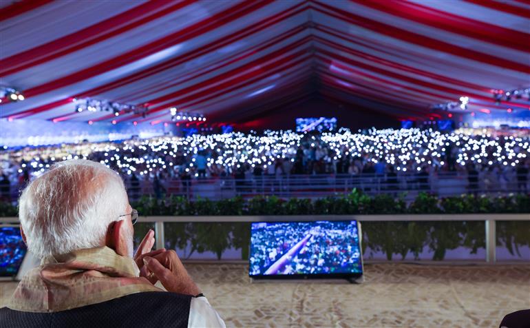 PM participates in the celebrations of 100th birth Anniversary of Bharat Ratna Dr. Bhupen Hazarika at Guwahati, in Assam on September 13, 2025.