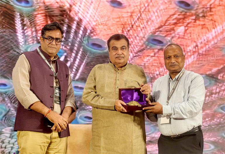 The Union Minister of Road Transport and Highways, Shri Nitin Gadkari attends the Panchjanya Infra Confluence 2025, in New Delhi on September 15, 2025.