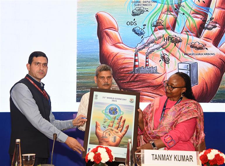 The Secretary, Ministry of Environment, Forest and Climate Change, Shri Tanmay Kumar at the 31st World Ozone Day, in New Delhi on September 16, 2025.