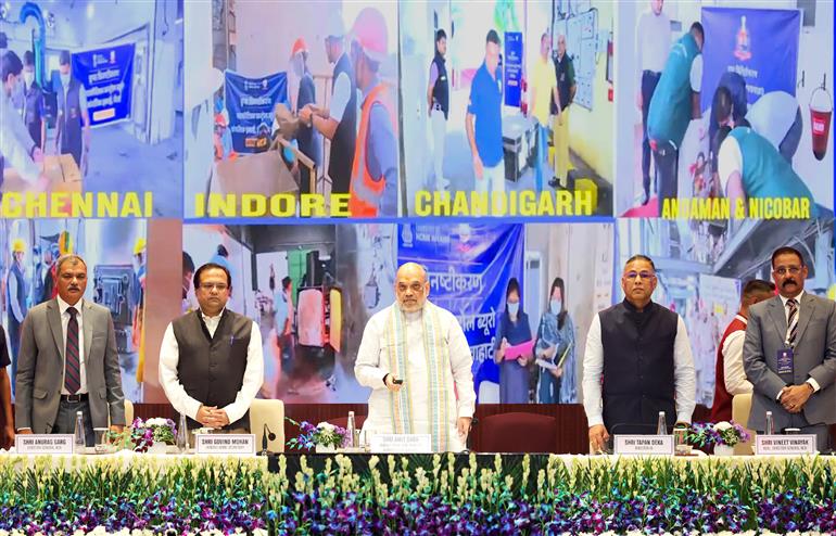 The Union Minister for Home Affairs and Cooperation, Shri Amit Shah inaugurates the second National Conference of the Heads of Anti-Narcotics Task Force (ANTF) of states and Union Territories, in New Delhi on September 16, 2025.