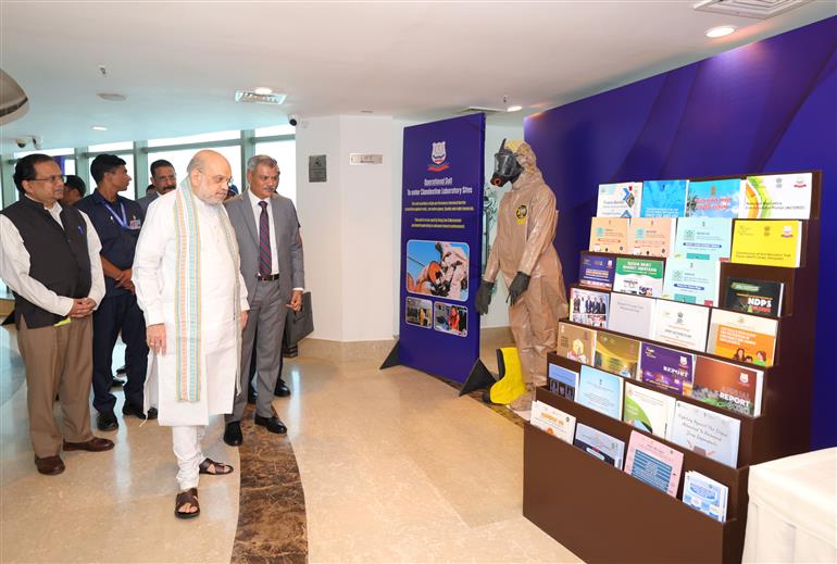 The Union Minister for Home Affairs and Cooperation, Shri Amit Shah at the inauguration of the second National Conference of the Heads of Anti-Narcotics Task Force (ANTF) of states and Union Territories, in New Delhi on September 16, 2025.