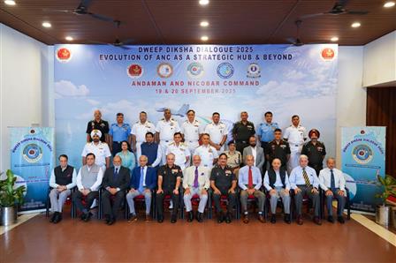 The Andaman and Nicobar Command (ANC), India’s only operational Joint Services Command successfully hosted the third edition of the Dweep Diksha Dialogue under the theme ‘Evolution of ANC as a Strategic Hub and Beyond’ at Sri Vijaya Puram, in Andaman and Nicobar (A&N) Islands on September 20, 2025.