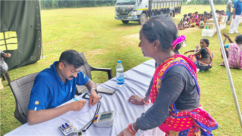 Glimpses of Health Camp in Tribal Area of Salua by Indian Air Force, on 23 September 2025.