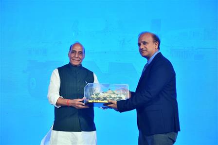 The Union Minister for Defence, Shri Rajnath Singh attends the inaugurated of Tata Advanced Systems Limited’s (TASL) state-of-the-art defence manufacturing facility at Berrechid, in Morocco, on September 23, 2025.