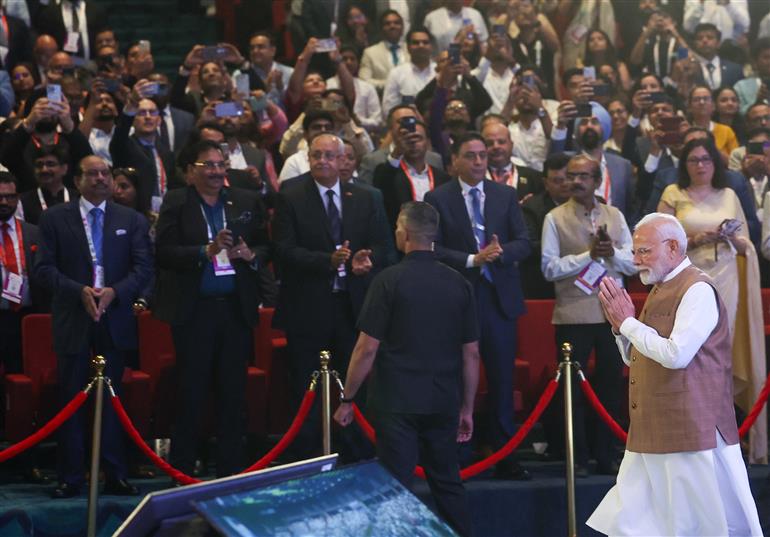 PM participates in the World Food India-2025 at Bharat Mandapam, in New Delhi on September 25, 2025.