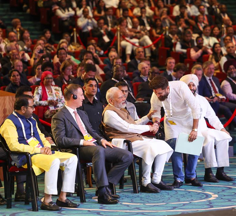 PM participates in the World Food India-2025 at Bharat Mandapam, in New Delhi on September 25, 2025.