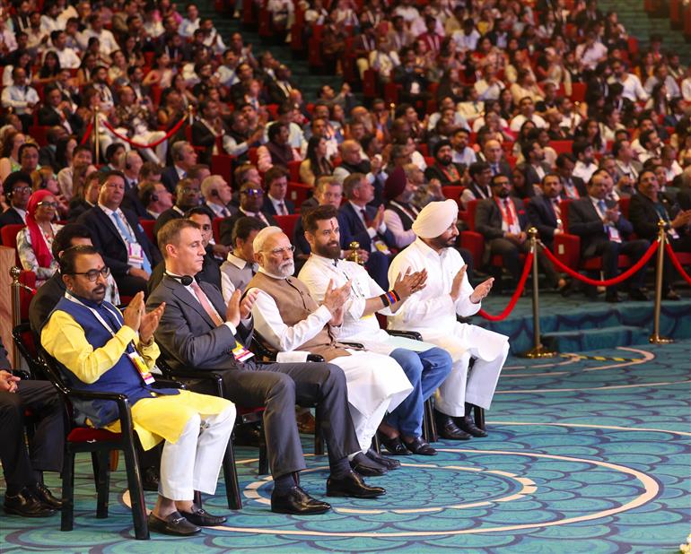 PM participates in the World Food India-2025 at Bharat Mandapam, in New Delhi on September 25, 2025.