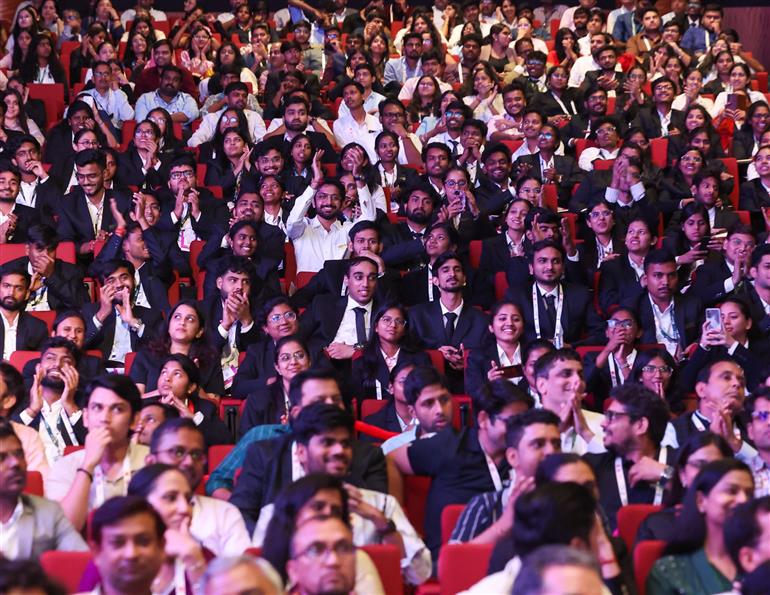 Gathering at the World Food India-2025 at Bharat Mandapam, in New Delhi on September 25, 2025. PM addressing on the occasion.