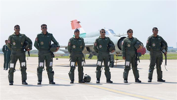 The Union Minister for Defence, Shri Rajnath Singh attends the Decommissioning Ceremony of Mig-21, in Chandigarh on September 26, 2025. 