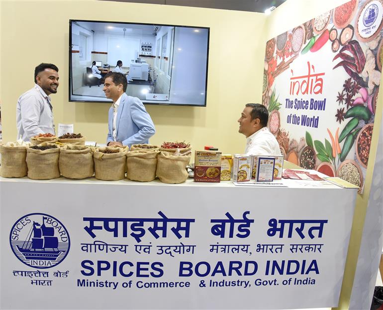 Glimpses of the World Food India 2025 exhibition at Bharat Mandapam, in New Delhi on September 26, 2025.