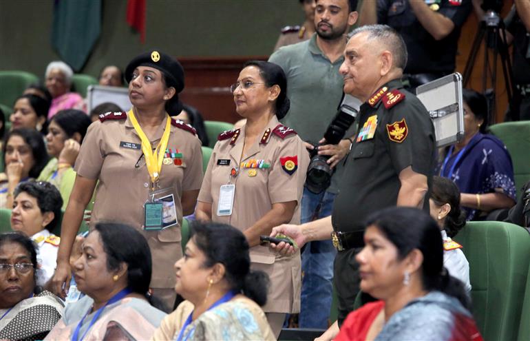 The Chief of Defence Staff (CDS) General Anil Chauhan inaugurates Centenary Celebrations of the Military Nursing Service at Manekshaw Centre, in New Delhi on September 30, 2025.