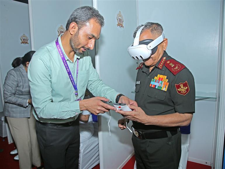 The Chief of Defence Staff (CDS) General Anil Chauhan at the inauguration of the Centenary Celebrations of the Military Nursing Service at Manekshaw Centre, in New Delhi on September 30, 2025.