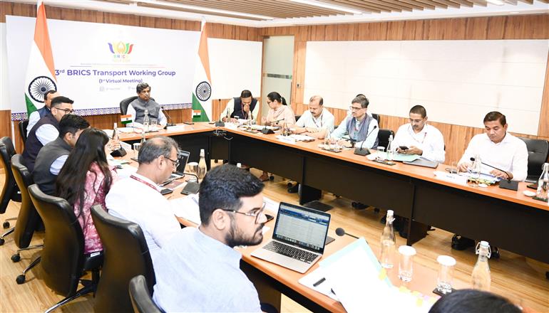 भारत की अध्यक्षता (2026) के अंतर्गत ब्रिक्स परिवहन कार्य समूह की तीसरी बैठक हेतु प्रथम प्रारंभिक बैठक 29 अप्रैल, 2026 को नई दिल्ली में आयोजित की गई।