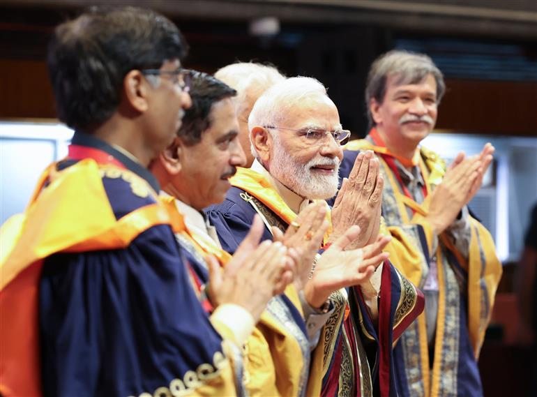 प्रधानमंत्री श्री नरेन्द्र मोदी ने 8 अगस्त, 2026 को नई दिल्ली में आईआईटी दिल्ली के 57वें दीक्षांत समारोह में शिरकत की।
