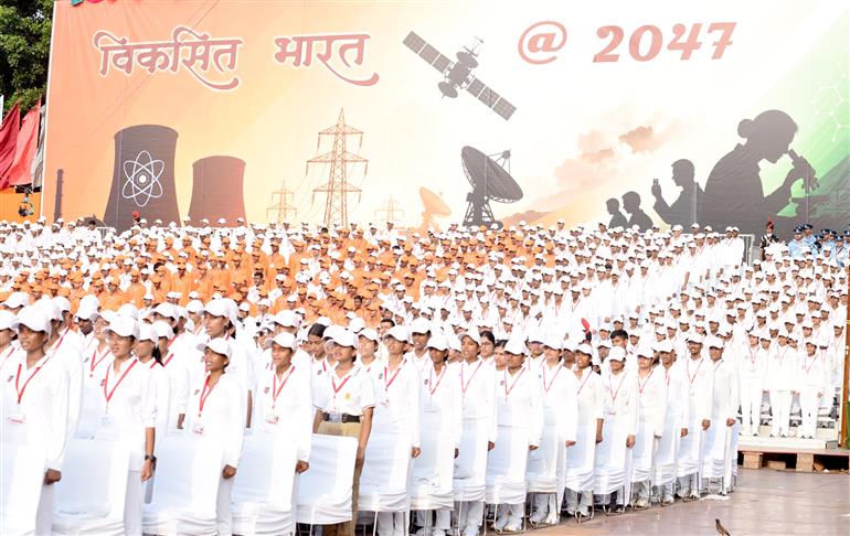Glimpses of the Full Dress Rehearsal of 80th Independence Day celebrations at Red Fort, in Delhi on August 13, 2026.