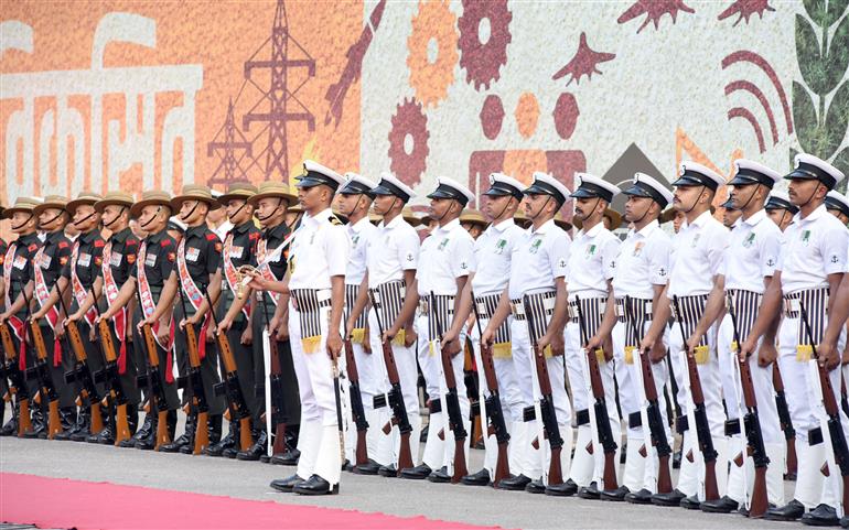 13 अगस्त, 2026 को दिल्ली के लाल किले में 80वें स्वतंत्रता दिवस समारोह की फुल ड्रेस रिहर्सल की झलकियाँ।
