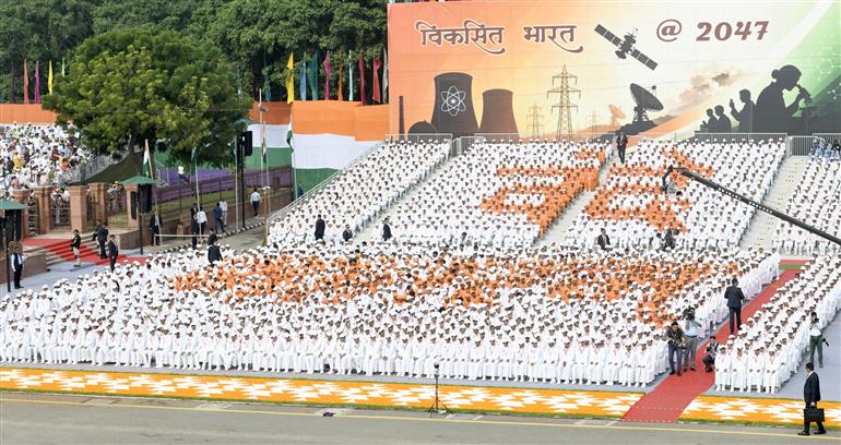 15 अगस्त, 2026 को दिल्ली के लाल किले पर आयोजित 80वें स्वतंत्रता दिवस समारोह की झलकियाँ।