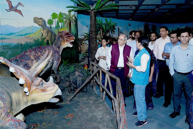 26 अगस्त 2026 को नई दिल्ली स्थित राष्ट्रीय विज्ञान केंद्र में नवनिर्मित प्रीहिस्टोरिक लाइफ़ गैलरी के उद्घाटन की झलकियां।