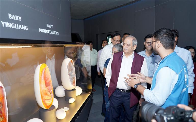 26 अगस्त 2026 को नई दिल्ली स्थित राष्ट्रीय विज्ञान केंद्र में नवनिर्मित प्रीहिस्टोरिक लाइफ़ गैलरी के उद्घाटन की झलकियां।