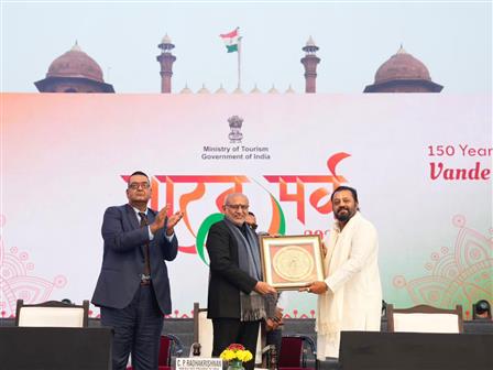 The Vice-President Shri C. P. Radhakrishnan attended the closing ceremony of Bharat Parv 2026 at Red Fort Lawns on January 31, 2026.