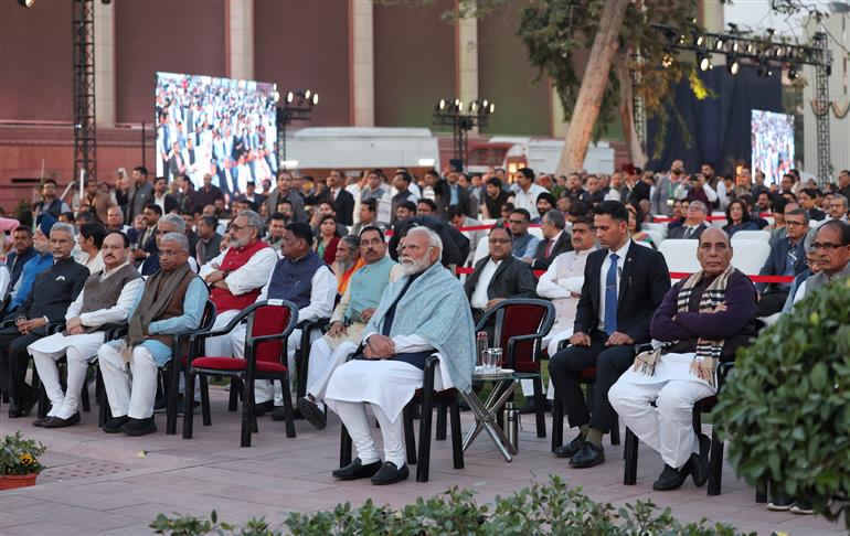 प्रधानमंत्री श्री नरेन्द्र मोदी ने 13 फरवरी 2026 को नई दिल्ली में सेवा तीर्थ में आयोजित सार्वजनिक कार्यक्रम में शिरकत की।