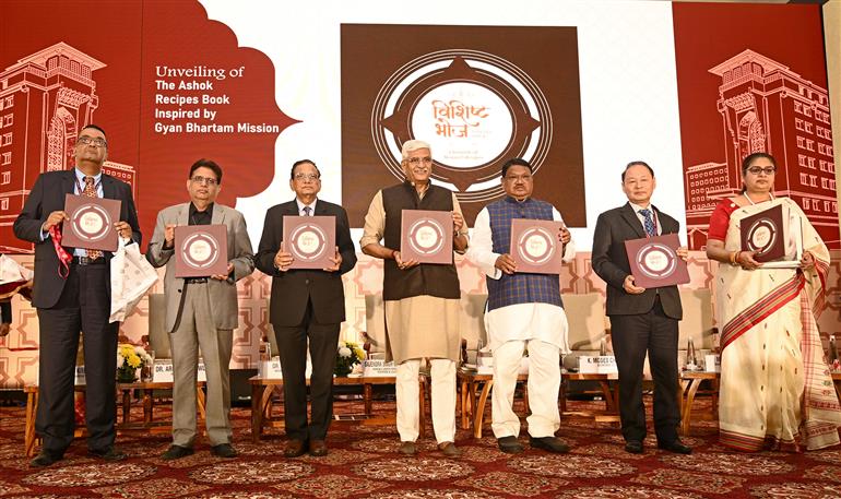 The Union Minister of Culture and Tourism, Shri Gajendra Singh Shekhawat and The Union Minister of Tribal Affairs, Shri Jual Oram graced the Double Commemoration Event marking 60 years of India Tourism Development Corporation (ITDC) and 70 years of The Ashok in distinguished service to travel, tourism and hospitality at Convention Hall (The Ashok), in New Delhi on February 13, 2026.