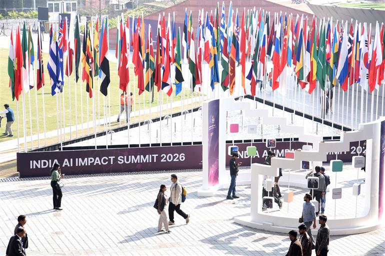 17 फरवरी, 2026 को नई दिल्ली स्थित भारत मंडपम में आयोजित एआई इम्पैक्ट समिट- 2026 की झलकियां।:Ministry of Electronics & IT