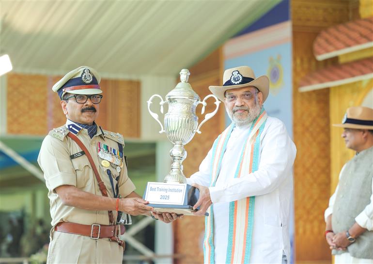 The Union Minister for Home Affairs and Cooperation, Shri Amit Shah attends the 87th Raising Day celebrations of CRPF in Guwahati, Assam on February 21, 2026.