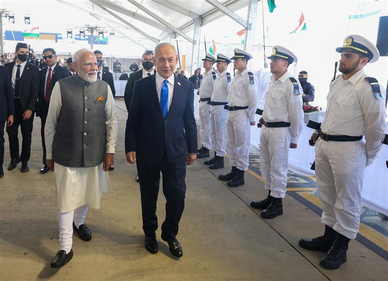 प्रधानमंत्री श्री नरेन्द्र मोदी 25 फरवरी, 2026 को इजरायल के बेन गुरियन अंतर्राष्ट्रीय हवाई अड्डे पर पहुंचे।