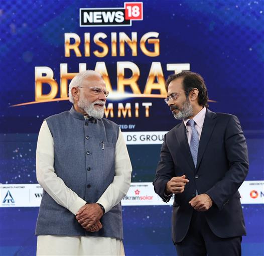 प्रधानमंत्री श्री नरेन्द्र मोदी 27 फरवरी, 2026 को नई दिल्ली स्थित भारत मंडपम में 