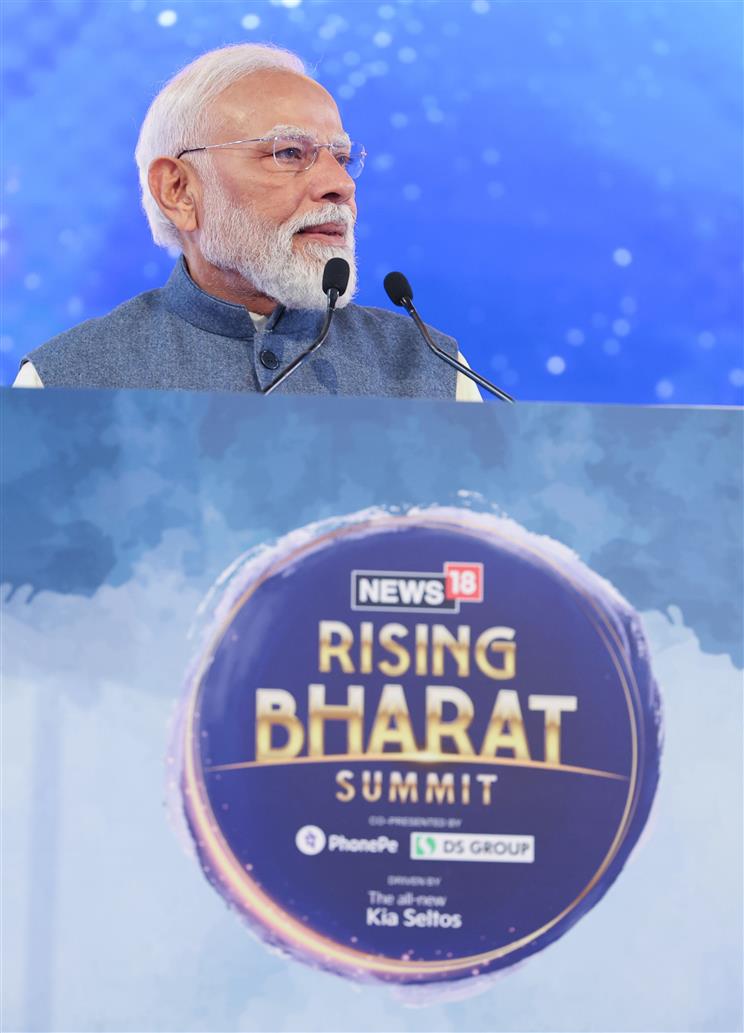 प्रधानमंत्री श्री नरेन्द्र मोदी 27 फरवरी, 2026 को नई दिल्ली स्थित भारत मंडपम में 