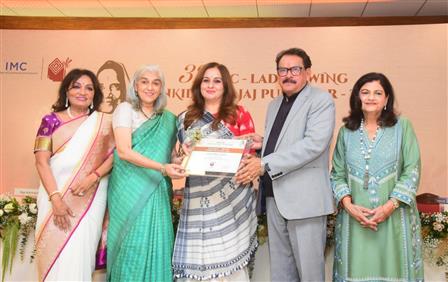 The Minister of State for Fisheries, Animal Husbandry & Dairying and Panchayati Raj, Shri  S. P. Singh Baghel attends 32nd Jankidevi Bajaj Puraskar 2025 Ceremony at the IMC, Churchgate, Mumbai.