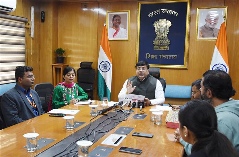 The Minister of State for Education & Development of North Eastern Region (DoNER), Dr. Sukanta Majumdar briefing the Media on “The Viksit Bharat–Guarantee for Rozgar and Ajeevika Mission (Gramin) - VB-G RAM-G Bill, 2025” in New Delhi on January 10, 2026.