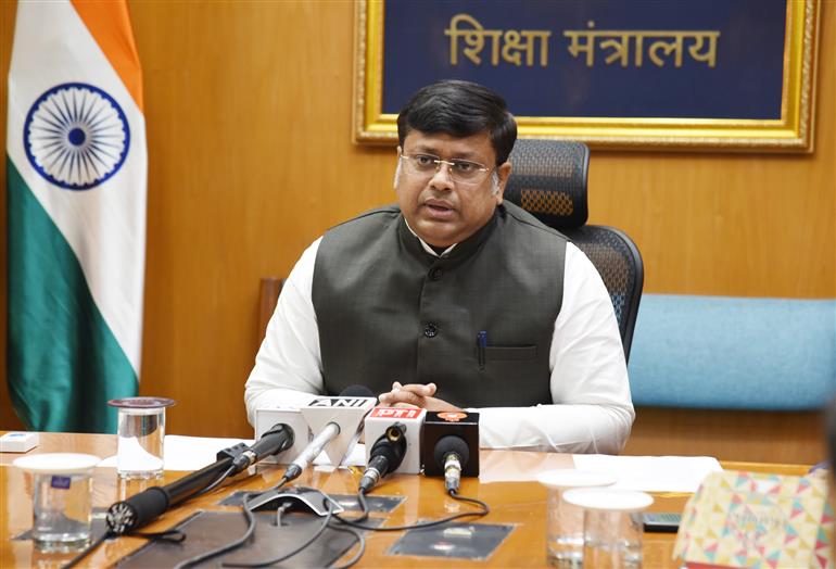 The Minister of State for Education & Development of North Eastern Region (DoNER), Dr. Sukanta Majumdar briefing the Media on “The Viksit Bharat–Guarantee for Rozgar and Ajeevika Mission (Gramin) - VB-G RAM-G Bill, 2025” in New Delhi on January 10, 2026.